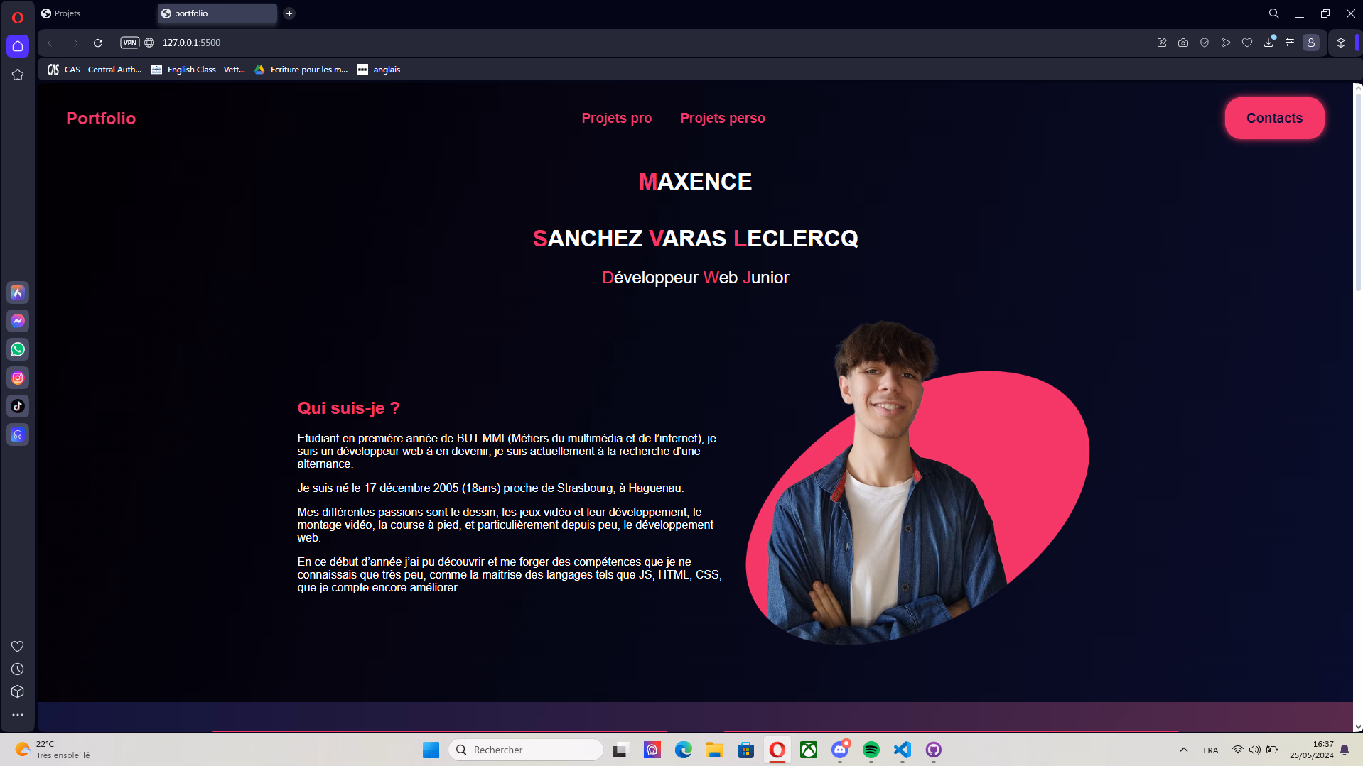 image de mon projet personnel