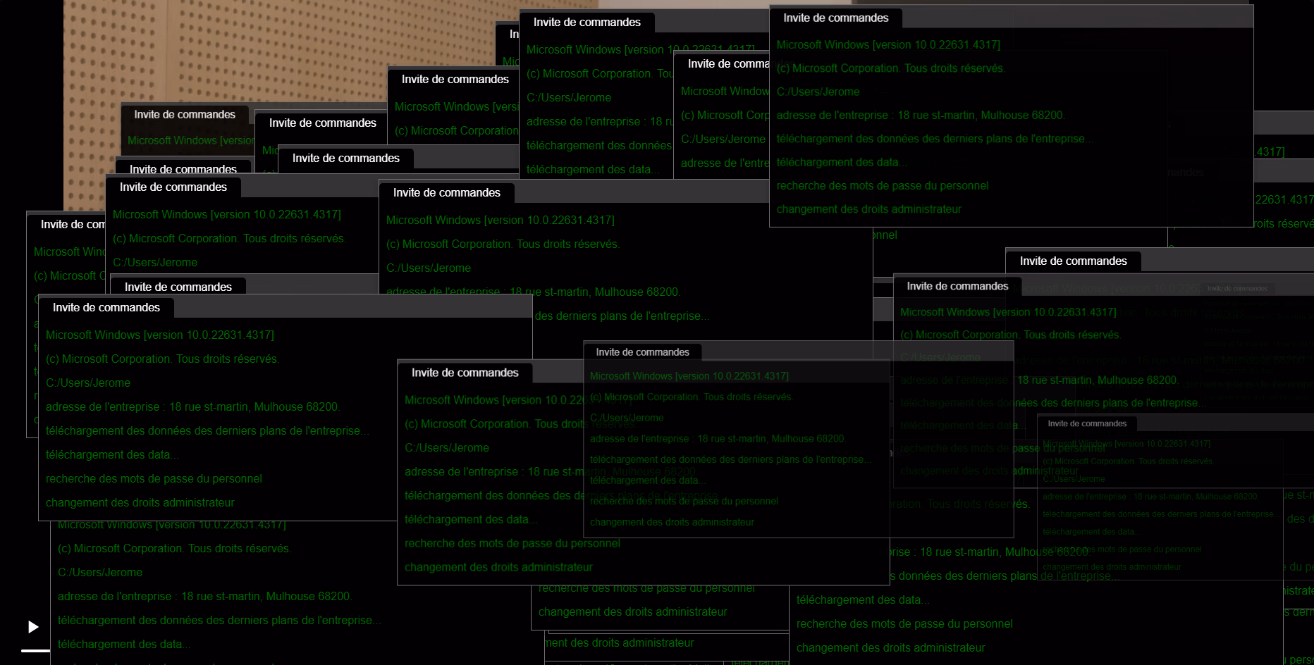 illustration du projet : Film interactif pour l'antivirus Sentinelle.